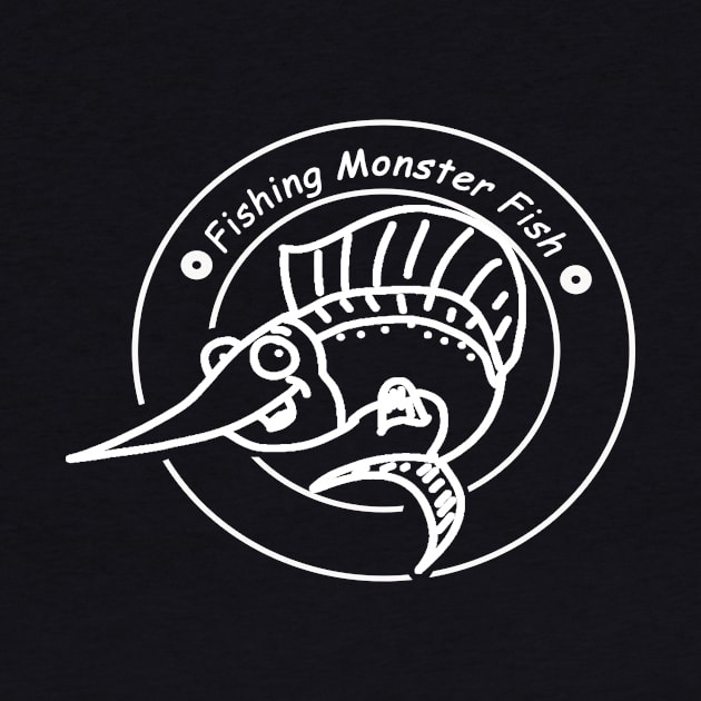 Fishing Monster Fish T shirt by nurudi
